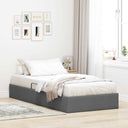 vidaXL Ottoman Bedframe met opslag Lichtgrijs 90 x 190 cm Stof