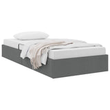 vidaXL Ottoman Bedframe met opslag Lichtgrijs 90 x 190 cm Stof
