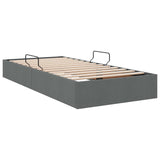vidaXL Ottoman Bedframe met opslag Lichtgrijs 90 x 190 cm Stof