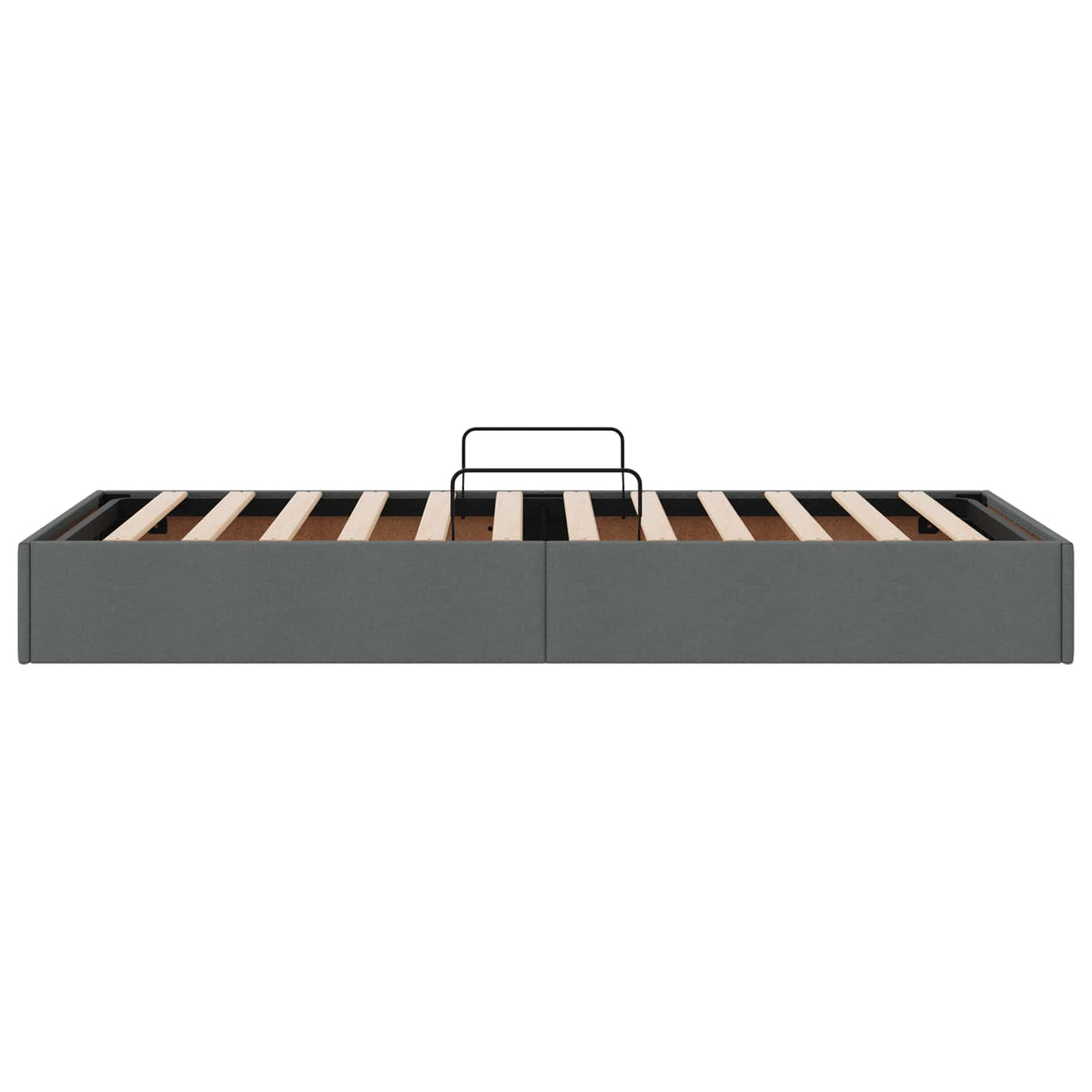 vidaXL Ottoman Bedframe met opslag Lichtgrijs 90 x 190 cm Stof