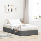 vidaXL Ottoman Bedframe met opslag Lichtgrijs 90 x 190 cm Stof