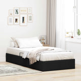 vidaXL Ottoman Bedframe met opslag Lichtgrijs 90 x 190 cm Stof