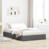 vidaXL Ottoman Bedframe met opslag Lichtgrijs 90 x 190 cm Stof