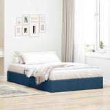 vidaXL Ottoman Bedframe met opslag Lichtgrijs 90 x 190 cm Stof
