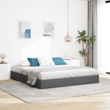 vidaXL Ottoman Bedframe met opslag Lichtgrijs 90 x 190 cm Stof