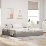 vidaXL Ottoman Bedframe met opslag Lichtgrijs 90 x 190 cm Stof