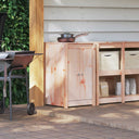 vidaXL Buitenkeukenkast MEPPEL Natuurlijk Douglas 55 x 55 x 92 cm