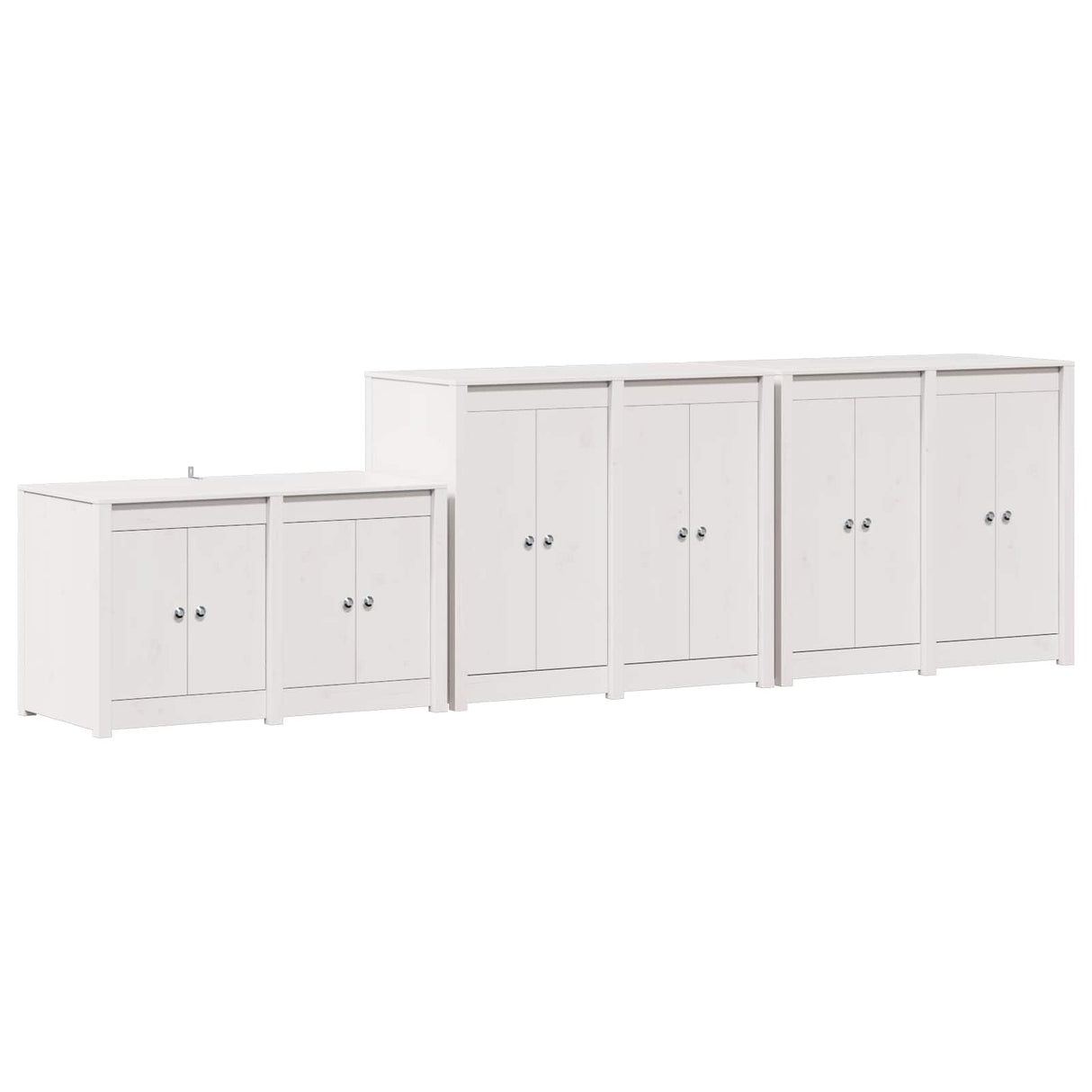 vidaXL Outdoor Kitchen Cabinet MEPPEL 3 pcs Natural Douglas