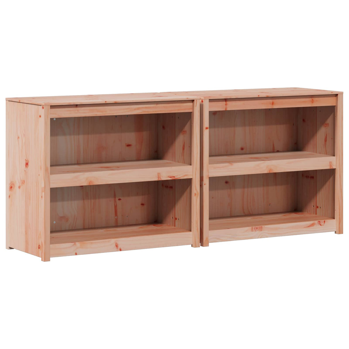 vidaXL Outdoor Kitchen Cabinet MEPPEL 2 pcs Natural Douglas