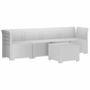 vidaXL 4-Zits Tuin Sofa Rieten Look PP Antraciet