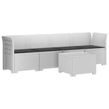 vidaXL 4-Zits Tuin Sofa Rieten Look PP Antraciet