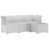 vidaXL 4-Seater Garden Sofa Rattan Look PP Anthracite