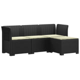 vidaXL 4-Seater Garden Sofa Rattan Look PP Anthracite
