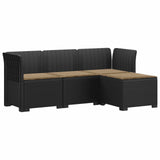 vidaXL 4-Seater Garden Sofa Rattan Look PP Anthracite