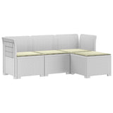 vidaXL 4-Seater Garden Sofa Rattan Look PP Anthracite