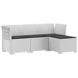 vidaXL 4-Seater Garden Sofa Rattan Look PP Anthracite