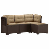 vidaXL 4-Seater Garden Sofa Rattan Look PP Anthracite