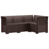 vidaXL 4-Seater Garden Sofa Rattan Look PP Anthracite