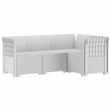 vidaXL 4-Seater Garden Sofa Rattan Look PP Anthracite