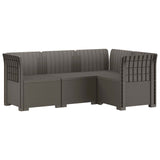 vidaXL 4-Seater Garden Sofa Rattan Look PP Anthracite