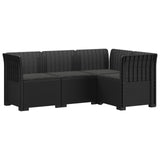 vidaXL 4-Seater Garden Sofa Rattan Look PP Anthracite
