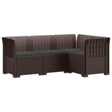 vidaXL 4-Seater Garden Sofa Rattan Look PP Anthracite