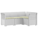 vidaXL 4-Seater Garden Sofa Rattan Look PP Anthracite