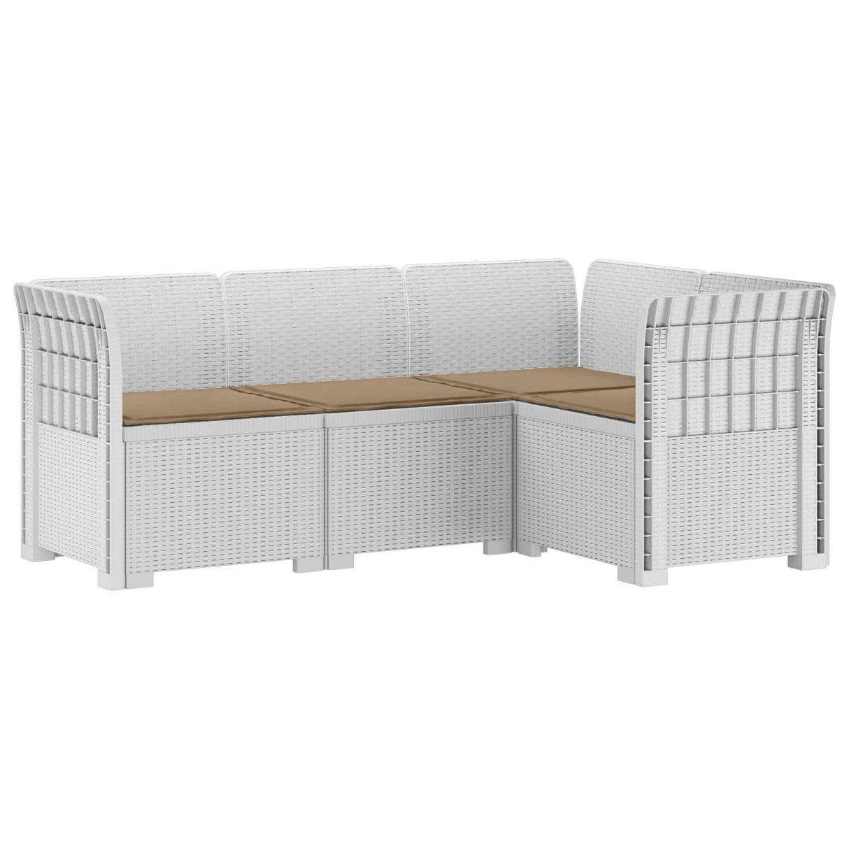 vidaXL 4-Seater Garden Sofa Rattan Look PP Anthracite