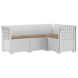 vidaXL 4-Seater Garden Sofa Rattan Look PP Anthracite