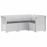 vidaXL 4-Seater Garden Sofa Rattan Look PP Anthracite