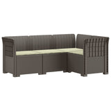 vidaXL 4-Seater Garden Sofa Rattan Look PP Anthracite