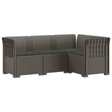 vidaXL 4-Seater Garden Sofa Rattan Look PP Anthracite