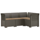 vidaXL 4-Seater Garden Sofa Rattan Look PP Anthracite
