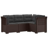 vidaXL 4-Seater Garden Sofa Rattan Look PP Anthracite