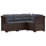 vidaXL 4-Seater Garden Sofa Rattan Look PP Anthracite