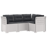 vidaXL 4-Seater Garden Sofa Rattan Look PP Anthracite