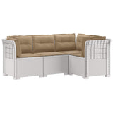 vidaXL 4-Seater Garden Sofa Rattan Look PP Anthracite