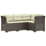 vidaXL 4-Seater Garden Sofa Rattan Look PP Anthracite