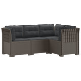 vidaXL 4-Seater Garden Sofa Rattan Look PP Anthracite