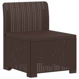 vidaXL 4-Zitter Tuin Sofa Rattan Look PP Antraciet