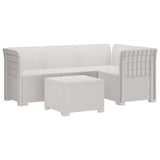vidaXL 4-Zitter Tuin Sofa Rattan Look PP Antraciet