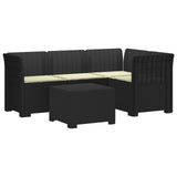 vidaXL 4-Zitter Tuin Sofa Rattan Look PP Antraciet