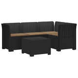 vidaXL 4-Zitter Tuin Sofa Rattan Look PP Antraciet