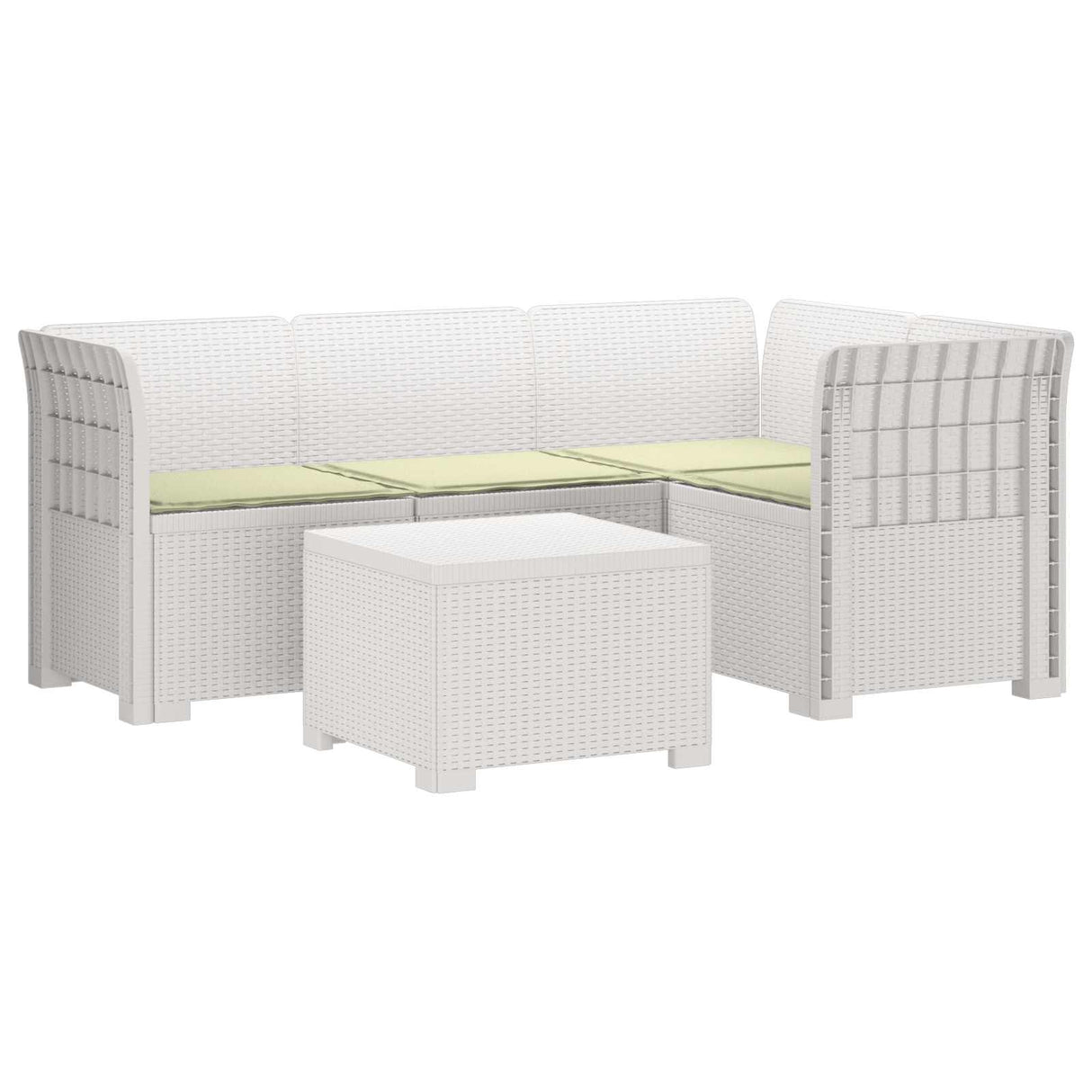 vidaXL 4-Zitter Tuin Sofa Rattan Look PP Antraciet