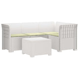 vidaXL 4-Zitter Tuin Sofa Rattan Look PP Antraciet