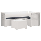 vidaXL 4-Zitter Tuin Sofa Rattan Look PP Antraciet