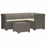 vidaXL 4-Zitter Tuin Sofa Rattan Look PP Antraciet
