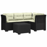 vidaXL 4-Zitter Tuin Sofa Rattan Look PP Antraciet