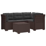 vidaXL 4-Zitter Tuin Sofa Rattan Look PP Antraciet