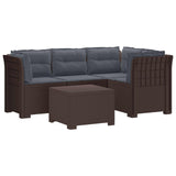 vidaXL 4-Zitter Tuin Sofa Rattan Look PP Antraciet